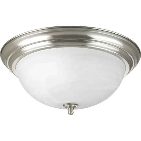 This traditional close-to-ceiling fixture combines antique bronze finish with elegant etched dome glass, providing ample illumination for smaller spaces while maintaining a low profile perfect for standard ceiling heights.
