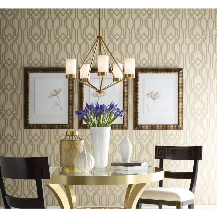 Classic Mid-Century Design with Timeless Chrome and Etched Glass - Image 4