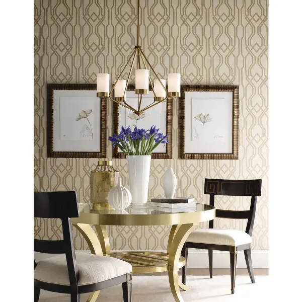 Classic Mid-Century Design with Timeless Chrome and Etched Glass - Image 5