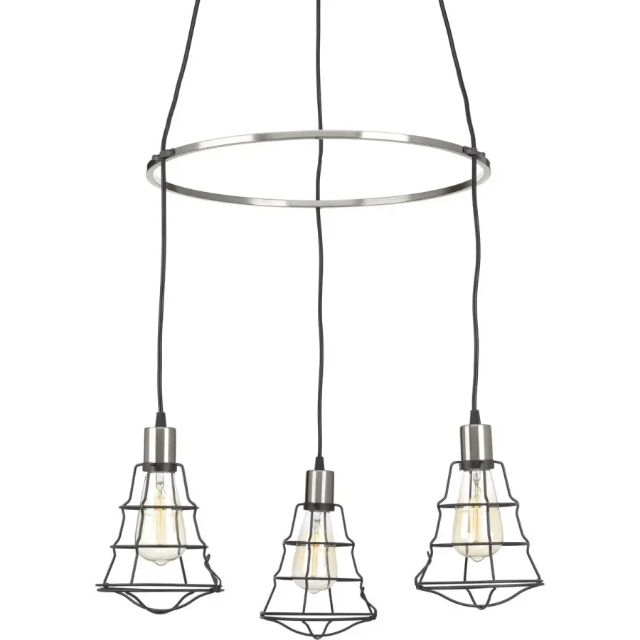 Gauge Collection Three-Light Chandelier