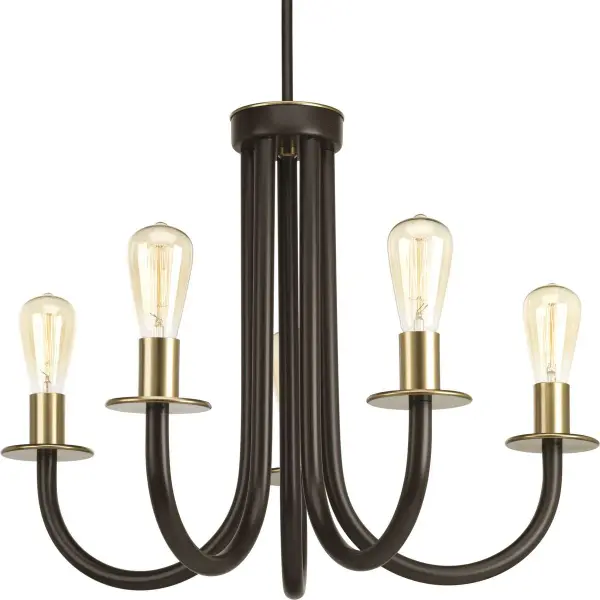 Charming Farmhouse Chandelier with Timeless Antique Bronze Finish