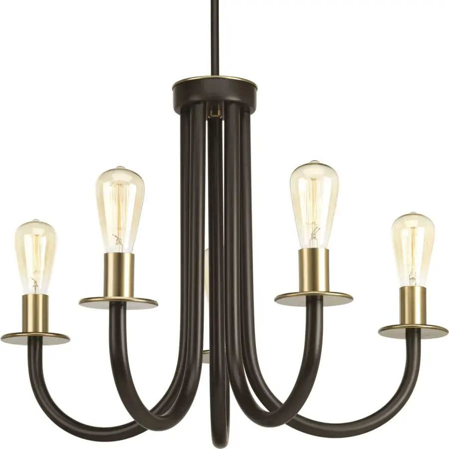Charming Farmhouse Chandelier with Timeless Antique Bronze Finish