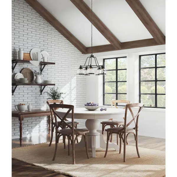 Judson Five-Light Clear Glass Chandelier - Image 2