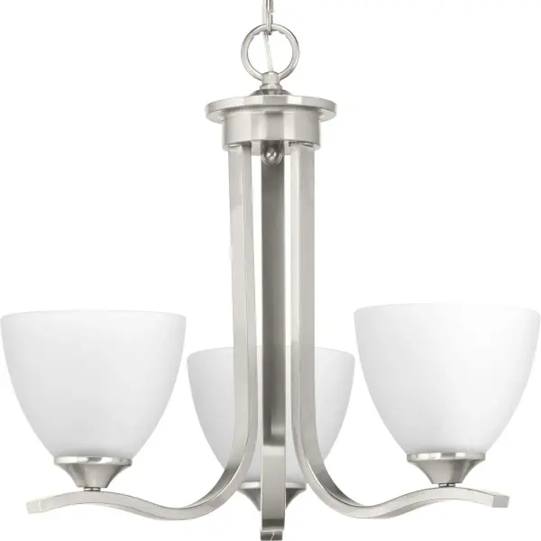 Laird Three-Light Etched Glass Chandelier - Image 1