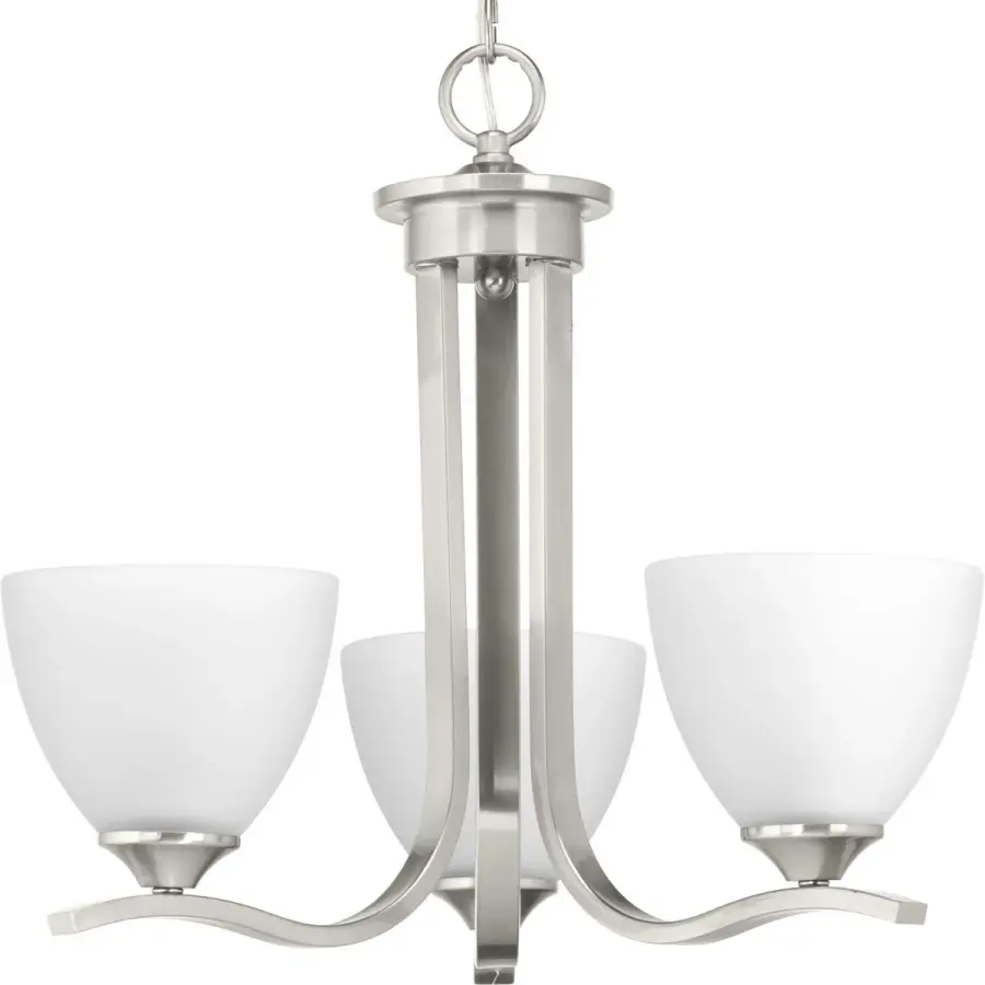 Laird Three-Light Etched Glass Chandelier - Image 1