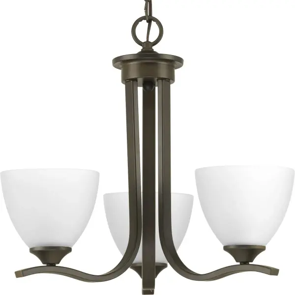 Laird Three-Light Etched Glass Chandelier - Image 2