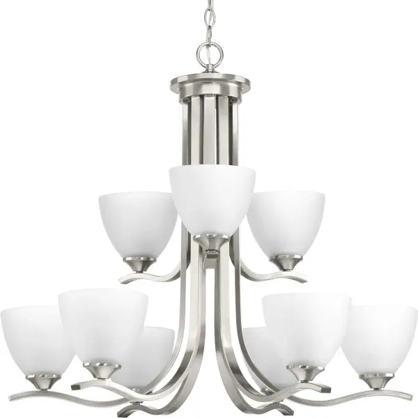 Laird Nine-Light Etched Glass Chandelier - Image 2