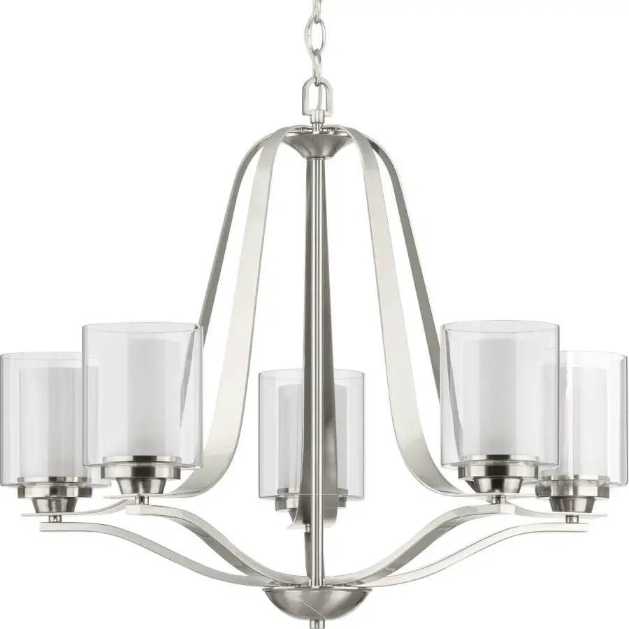 Kene Five-Light Clear Glass Chandelier - Image 1