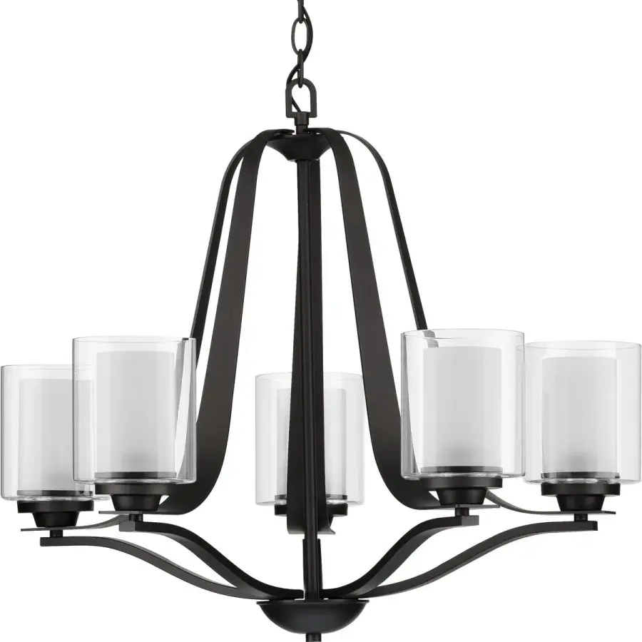 Kene Five-Light Clear Glass Chandelier - Image 2