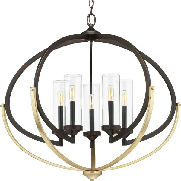 Evoke Five-Light Clear Glass Chandelier - Image 2