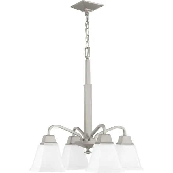Clifton Heights Four-Light Etched Glass Chandelier - Image 3