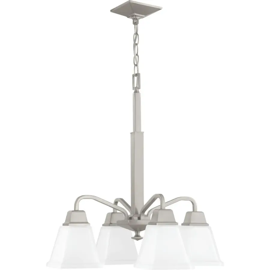 Clifton Heights Four-Light Etched Glass Chandelier - Image 3