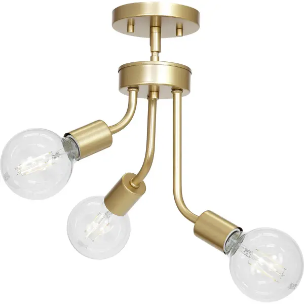 The Zag Collection brings retro-modern style to intimate spaces with its three-light design and warm vintage gold finish. Perfect for smaller dining areas, breakfast nooks, or bedrooms seeking character.
