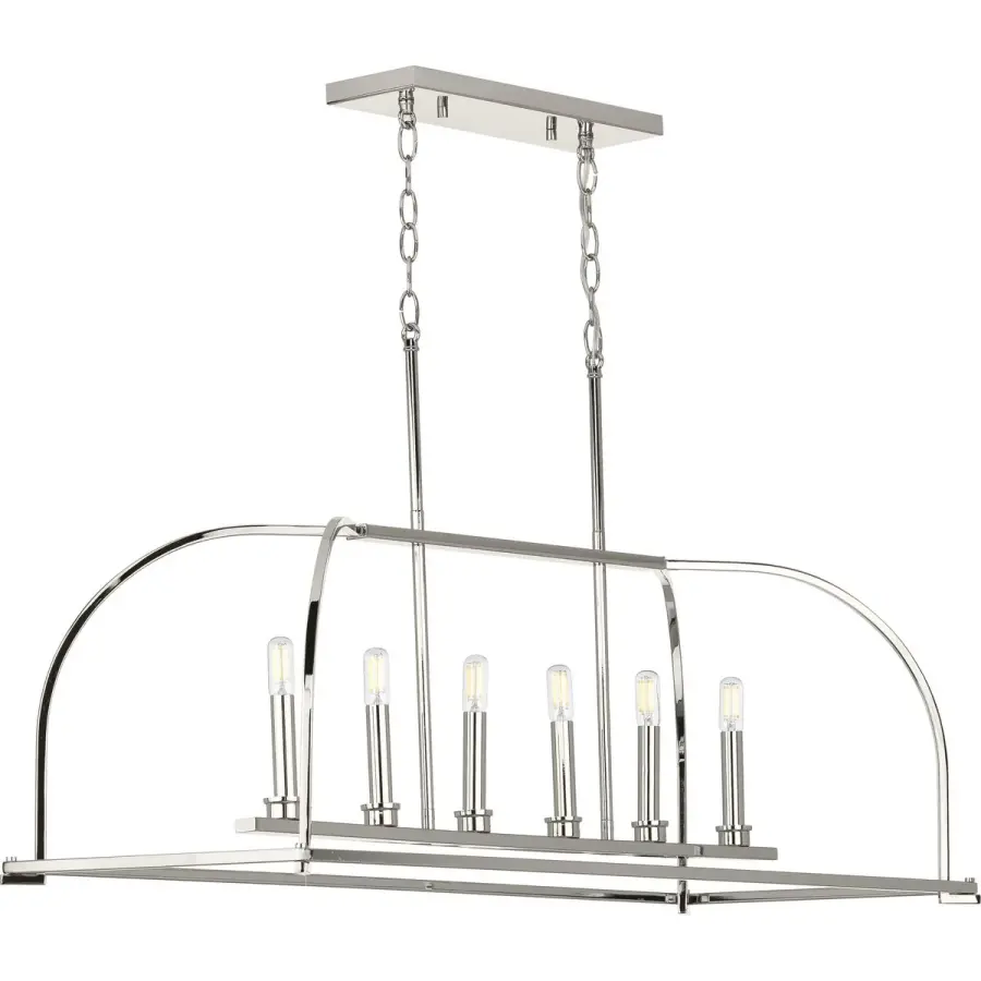 Seneca Six-Light Linear Chandelier - Image 2