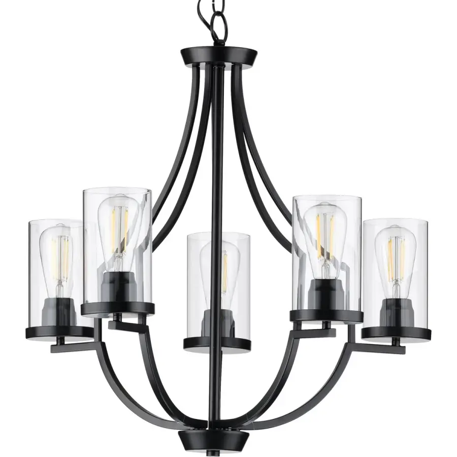 Lassiter Five-Light Clear Glass Chandelier - Image 2