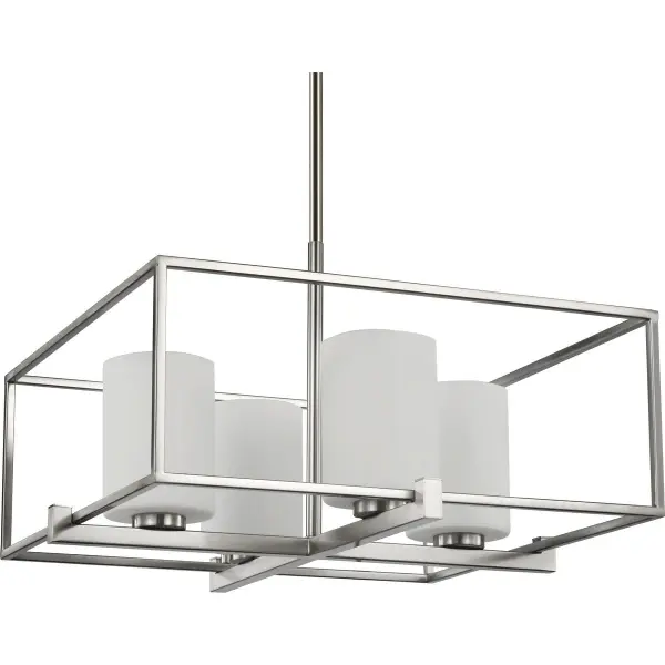 Chadwick Four-Light Etched Opal Glass Chandelier - Image 2