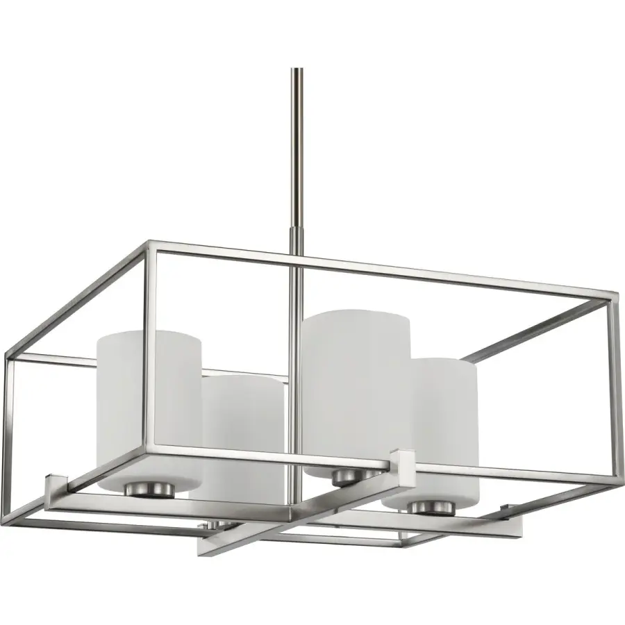 Chadwick Four-Light Etched Opal Glass Chandelier - Image 2