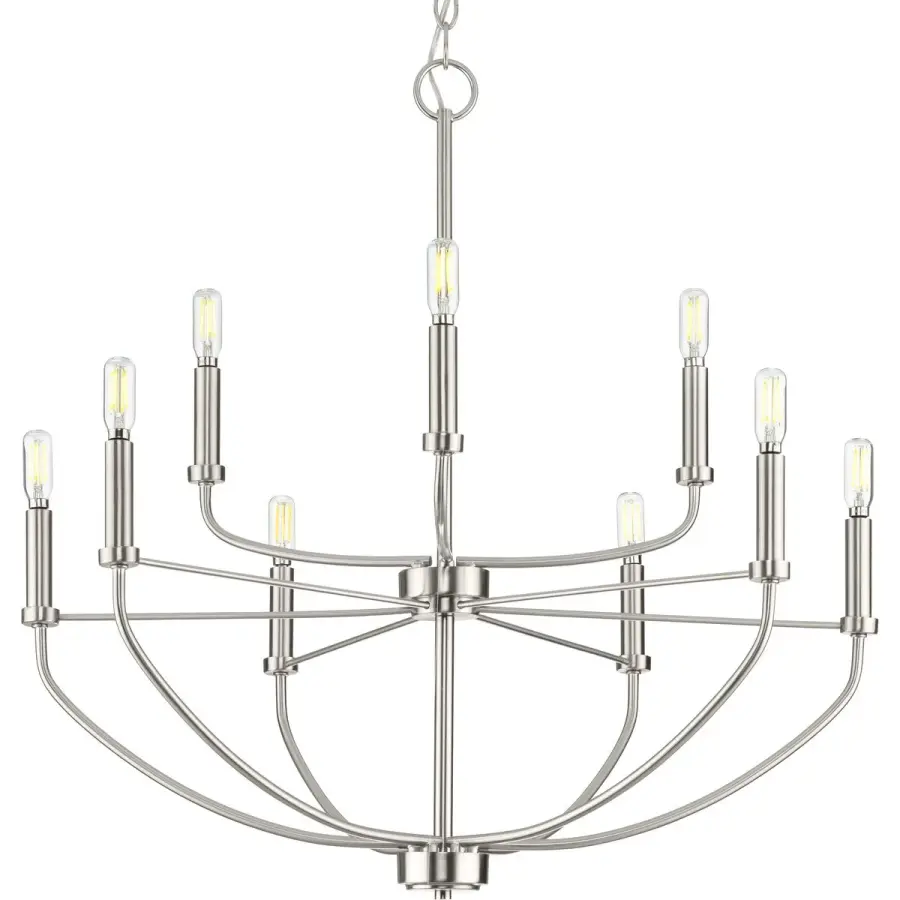 Leyden Collection Nine-Light Chandelier - Image 1