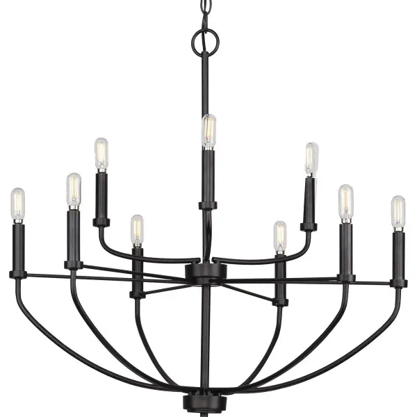 Leyden Collection Nine-Light Chandelier - Image 2