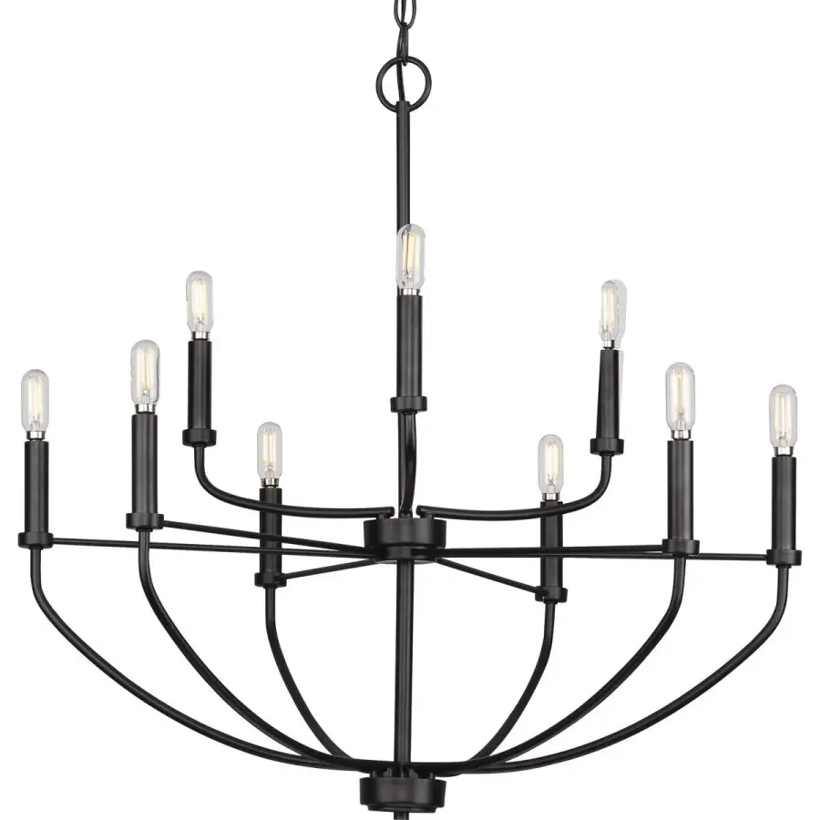 Leyden Collection Nine-Light Chandelier - Image 2