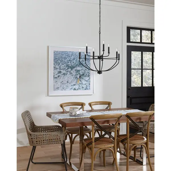 Leyden Collection Nine-Light Chandelier - Image 4