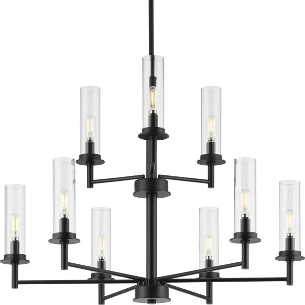 Elegant Nine-Light Chandelier with Timeless Transitional Appeal - Image 2