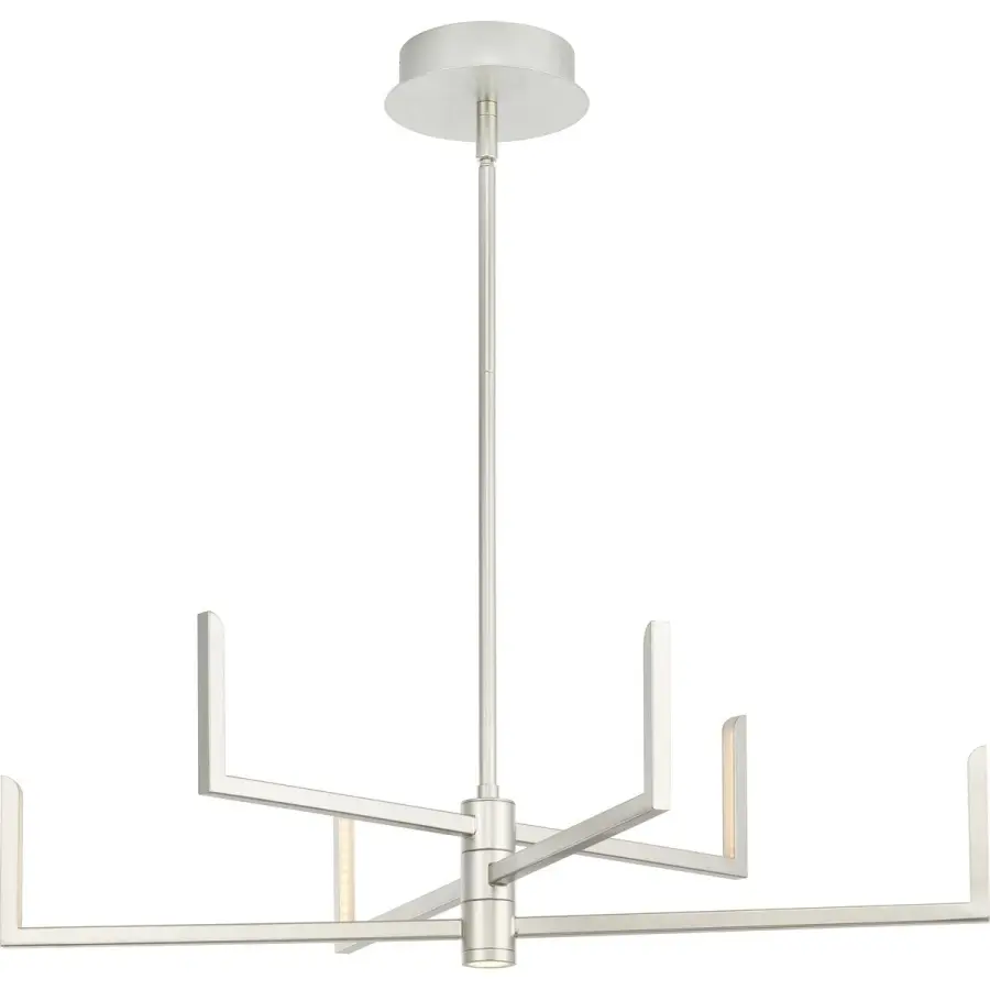 Pivot LED Six-Light Chandelier with Downlight - Image 4