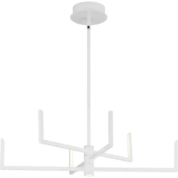 Pivot LED Six-Light Chandelier with Downlight - Image 5