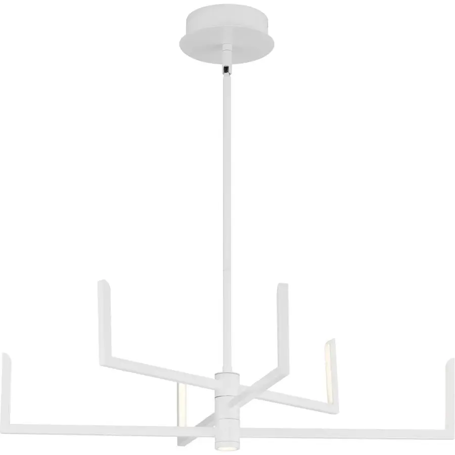 Pivot LED Six-Light Chandelier with Downlight - Image 5