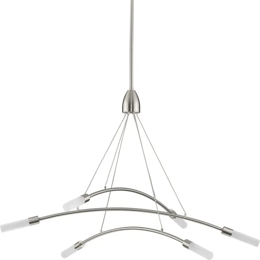 Kylo LED Six-Light Frosted Acrylic Chandelier - Image 1