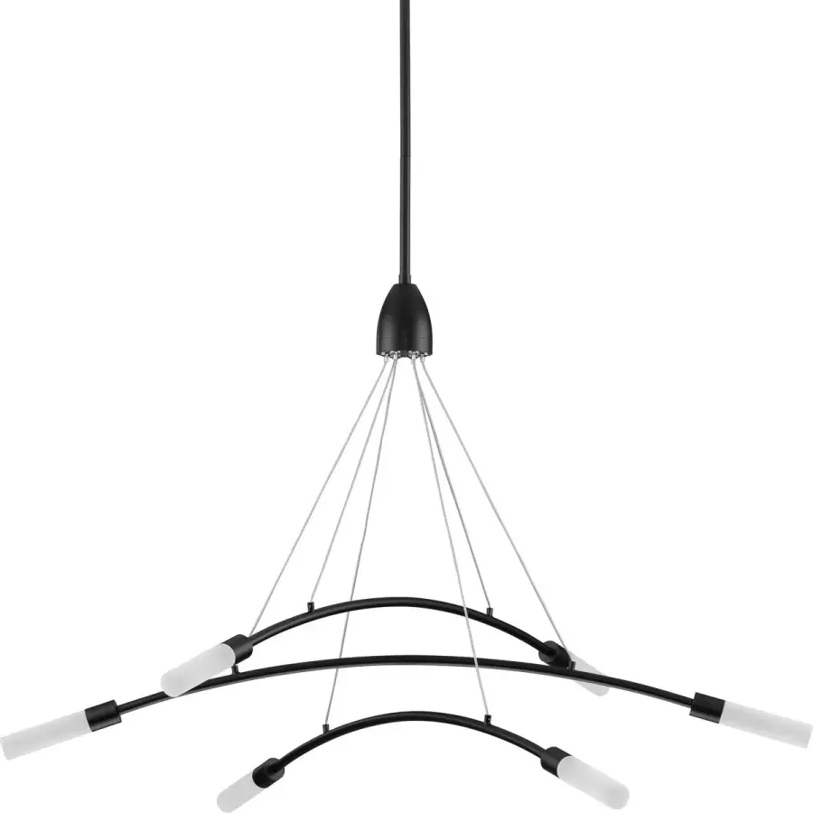 Kylo LED Six-Light Frosted Acrylic Chandelier - Image 2