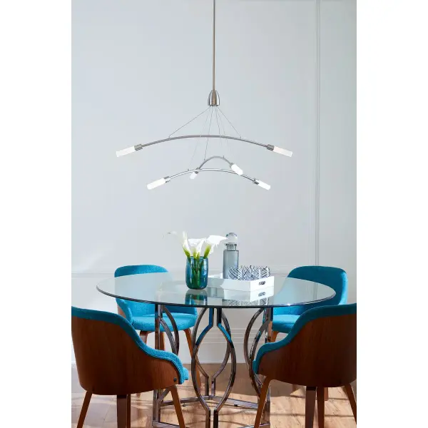 Kylo LED Six-Light Frosted Acrylic Chandelier - Image 3