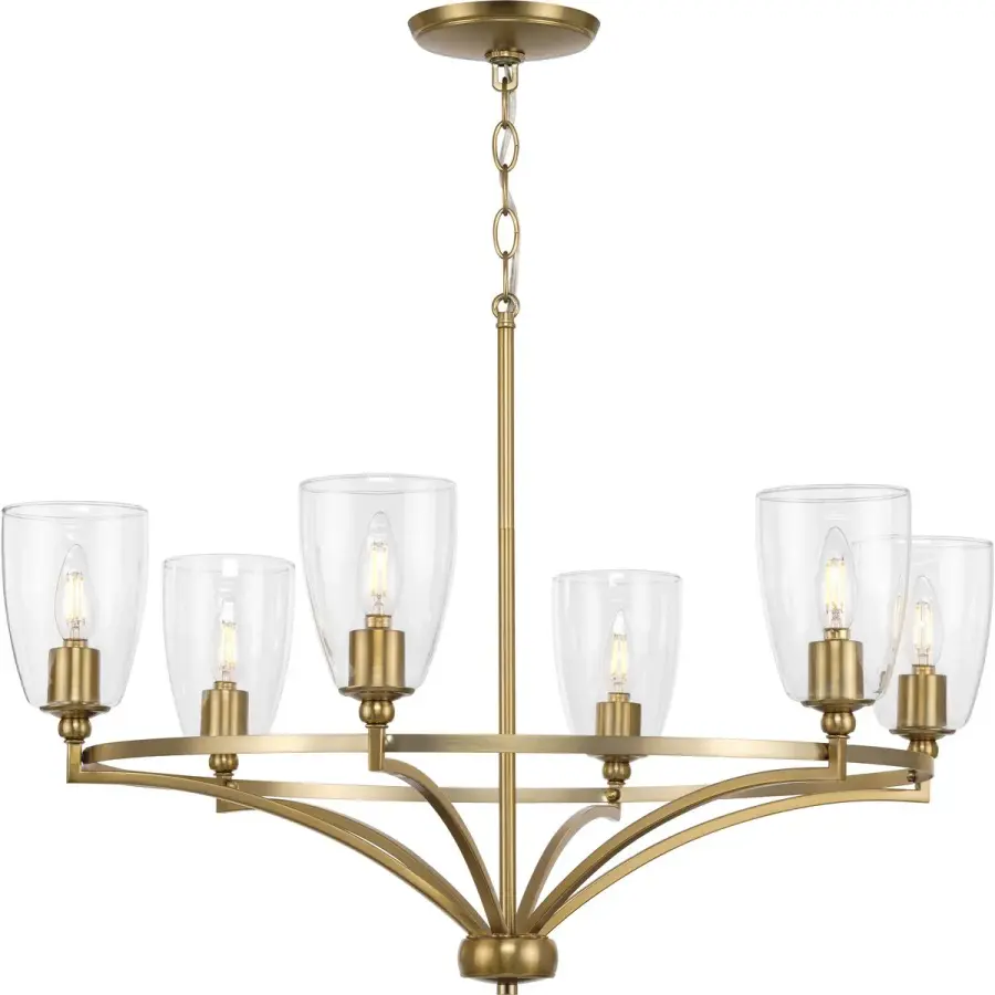 Versatile Six-Light Chandelier Blends Traditional and Modern Design - Image 2