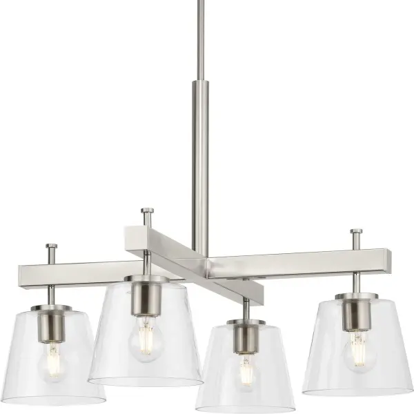 Saffert Four-Light Clear Glass Chandelier - Image 2