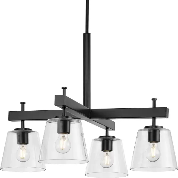 Saffert Four-Light Clear Glass Chandelier - Image 3