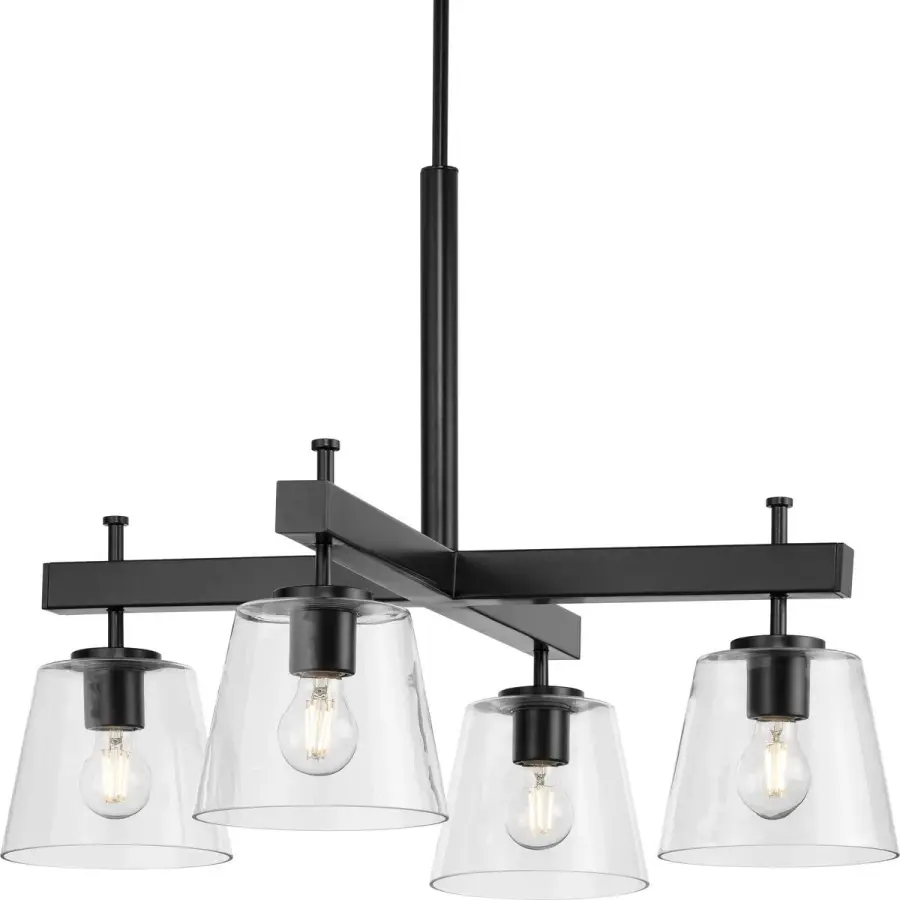 Saffert Four-Light Clear Glass Chandelier - Image 3