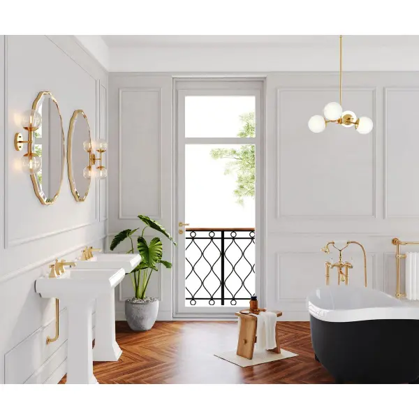 Haas Collection Four-Light Chandelier - Image 5