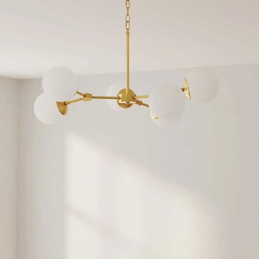 Haas Collection Six-Light Chandelier - Image 1