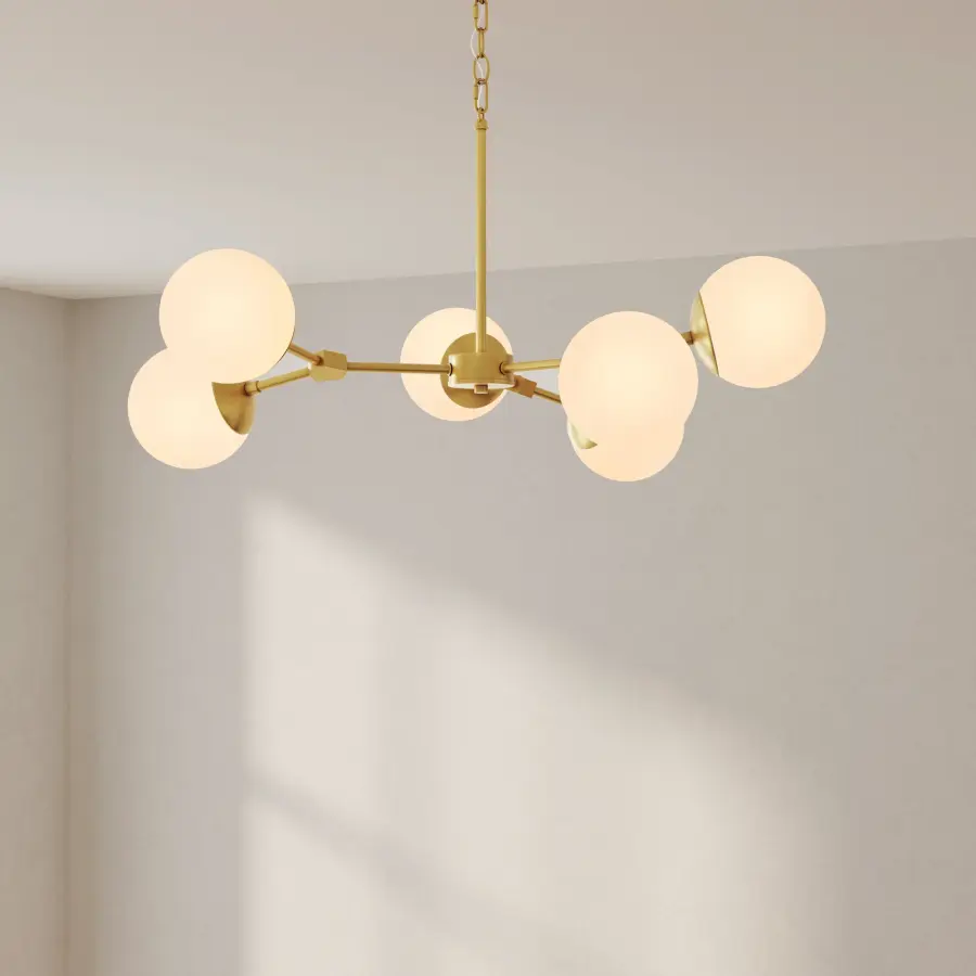 Haas Collection Six-Light Chandelier - Image 2