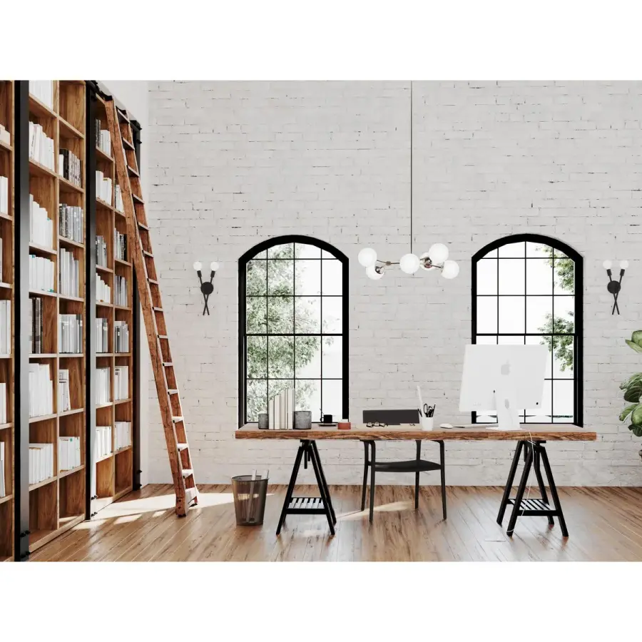 Haas Collection Six-Light Chandelier - Image 7
