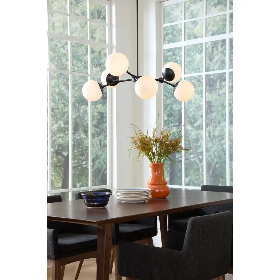 Haas Collection Six-Light Chandelier - Image 8
