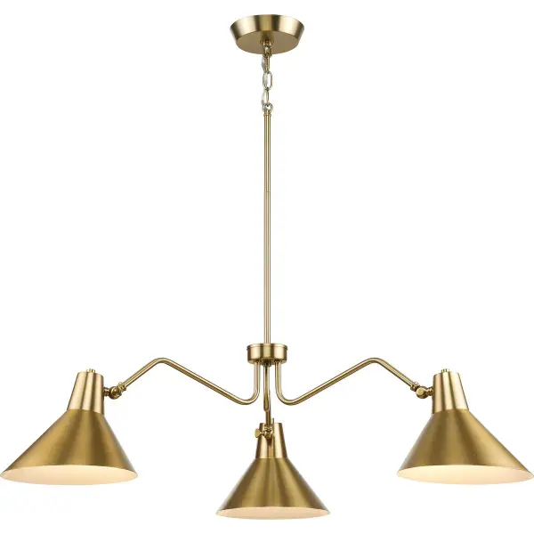 The Trimble Collection brings refined mid-century design to your space with its three-light configuration and brushed bronze finish. Perfect for creating a focal point over dining tables or kitchen islands with clean lines and timeless appeal.