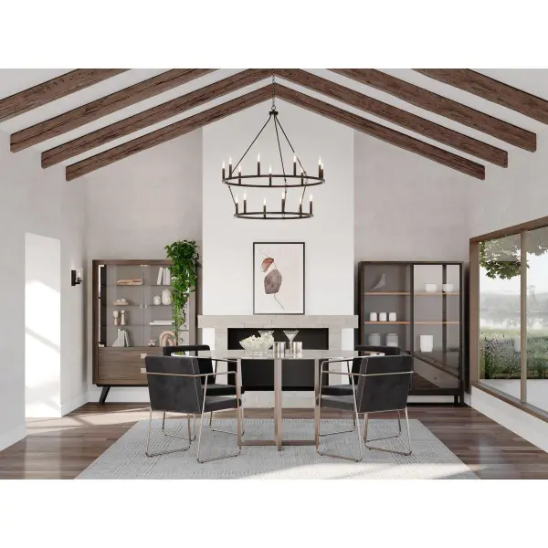 Gilliam Collection Fifteen-Light Chandelier - Image 4