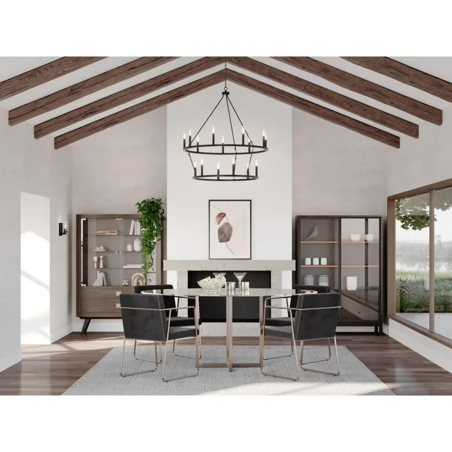 Gilliam Collection Fifteen-Light Chandelier - Image 4