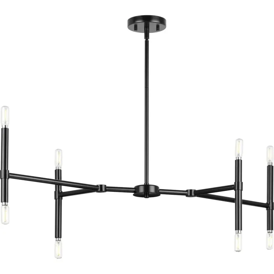 Arya Collection Eight-Light Linear Chandelier - Image 1