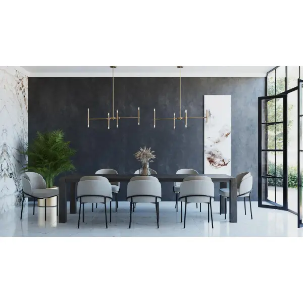 Arya Collection Eight-Light Linear Chandelier - Image 3