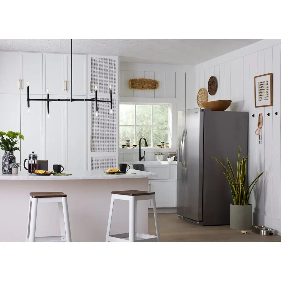 Arya Collection Eight-Light Linear Chandelier - Image 4