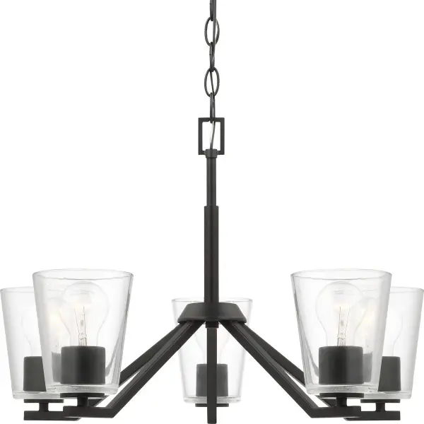 Vertex Five-Light Clear Glass Chandelier - Image 3
