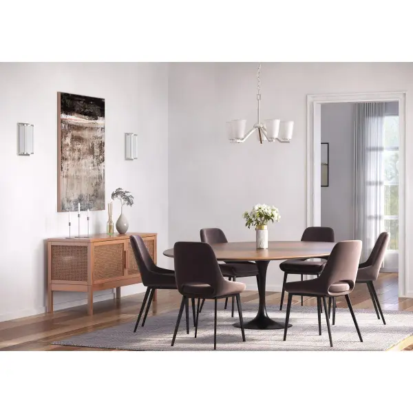 Vertex Five-Light Etched White Chandelier - Image 6