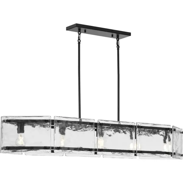 The Rivera Collection brings sophisticated modern farmhouse style to your space with five lights arranged in a clean linear design. The matte black finish adds industrial character while maintaining versatility across design aesthetics.